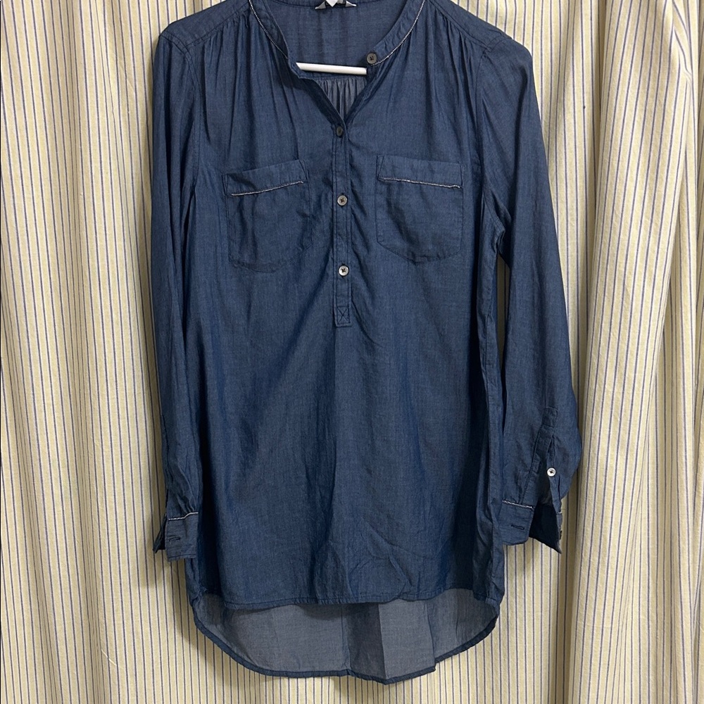 Calvin Klein Navy Blue Tunic Top